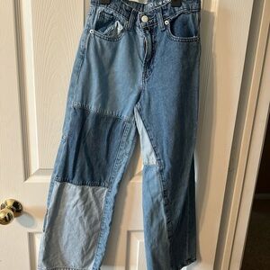 GAP Kids Blue Patchwork Denim Jeans